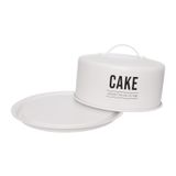 Boleira Cúpula Bolo 28,5cm Cake Tampa E Alça Manhattam Aço