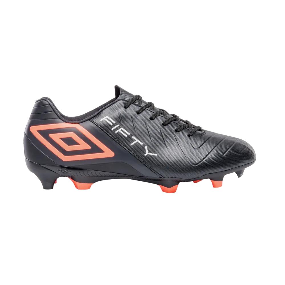 Chuteira Umbro Campo Fifty Vi Preto/coral/branco 038