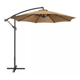 Ombrelone Articulado Guarda Sol De Praia Jardim Lateral 3 Metros Bege Rm Decor