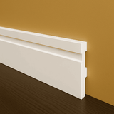 Kit 20 Barras Rodapé Poliestireno 15cm Frisado Branco 2m Rm Decor