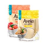 Kit 2 Aveia Sem Glúten Leve Croc: Farelo, Farinha