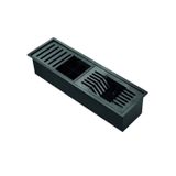 Canal Linha Dry Organizador Umido Mais Acessórios Porta Talheres/pratos E Objetos 62,7x190x150 Preto