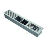 Canal Linha Dry Organizador Umido Mais Acessórios Porta Talheres/pratos E Objetos 92,7x190x150 Natural