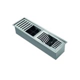 Canal Linha Dry Organizador Umido Mais Acessórios Porta Talheres/pratos E Objetos 62,7x190x150 Natural