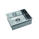 Cuba Para Cozinha 50x40x19cm Sobrepor Ou Embuir Linha Cubo Lexxa Natural