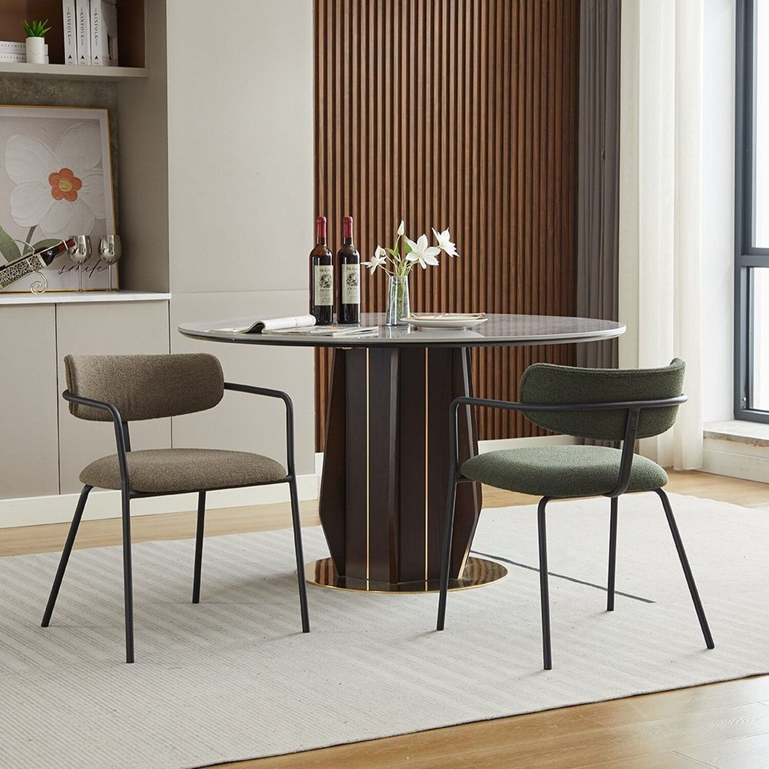 Cadeira Para Sala De Jantar Lile Tecido Cinza