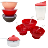 Conjunto Completo Cozinha: Farinheira, Açucareiro, Taças E Vasilhas De 400ml