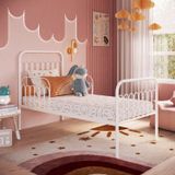 Cama Infantil De Solteiro Em Ferro - Nina Branco