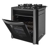 Fogão de Embutir Fischer 4q Gran Chef Gás 127V Preto