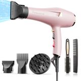 Secador De Cabelo Dekuri Professional Ionic 1600w Ac Motor Rosa