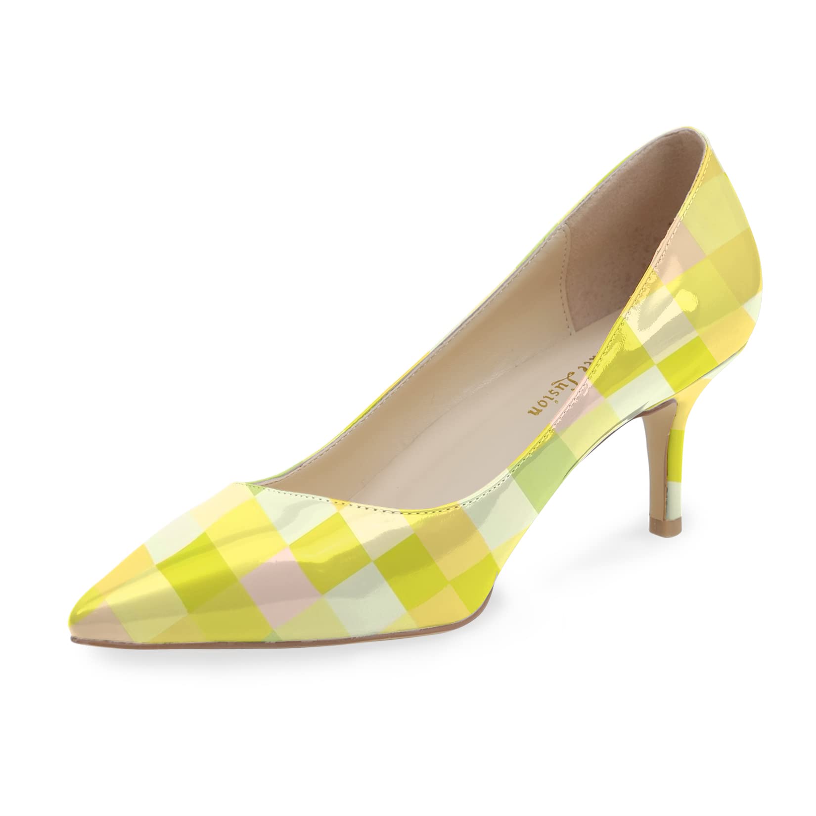 Saltos Altos Reindee Lusion Para Mulher, Amarelo Pálido, Tamanho 10