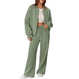 Conjunto De Moletom Aleumdr Fleece Para Mulheres, Lounge Clearly Aqua