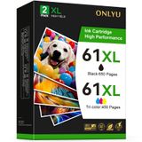 Cartuchos De Tinta Onlyu 61xl Remanufaturados Para Hp Ink 61