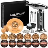 Kit Para Fumar Coquetéis Aumpkin Com Tocha + 6 Sabores De Lascas De Madeira