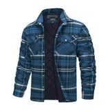 Jaqueta Tacvasen, Flanela, Acolchoada Térmica, Inverno, Masculina