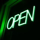 Led Neonawall Ultra Bright De 16 Polegadas De Sinal Aberto Para Empresas