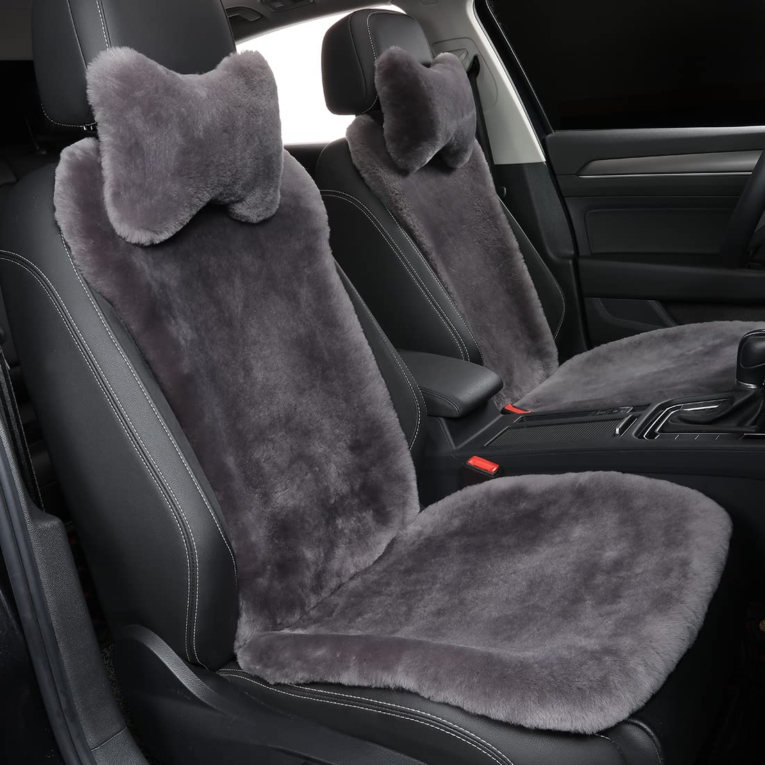 Capa De Assento De Carro Ogland Natural Fur Sheepskin Universal