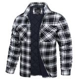 Jaqueta Tacvasen De Flanela Para Homens, Camisa Xadrez De Algodão De Inverno