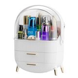 Caixa De Armazenamento De Maquiagem Massy Egg Shape Oval White