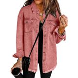 Jaqueta Jeans Vetinee Oversize Boyfriend Burnt Ochre