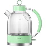 Chaleira Elétrica Ascot Glass 1.5l 1500w Com Desligamento Automático Verde