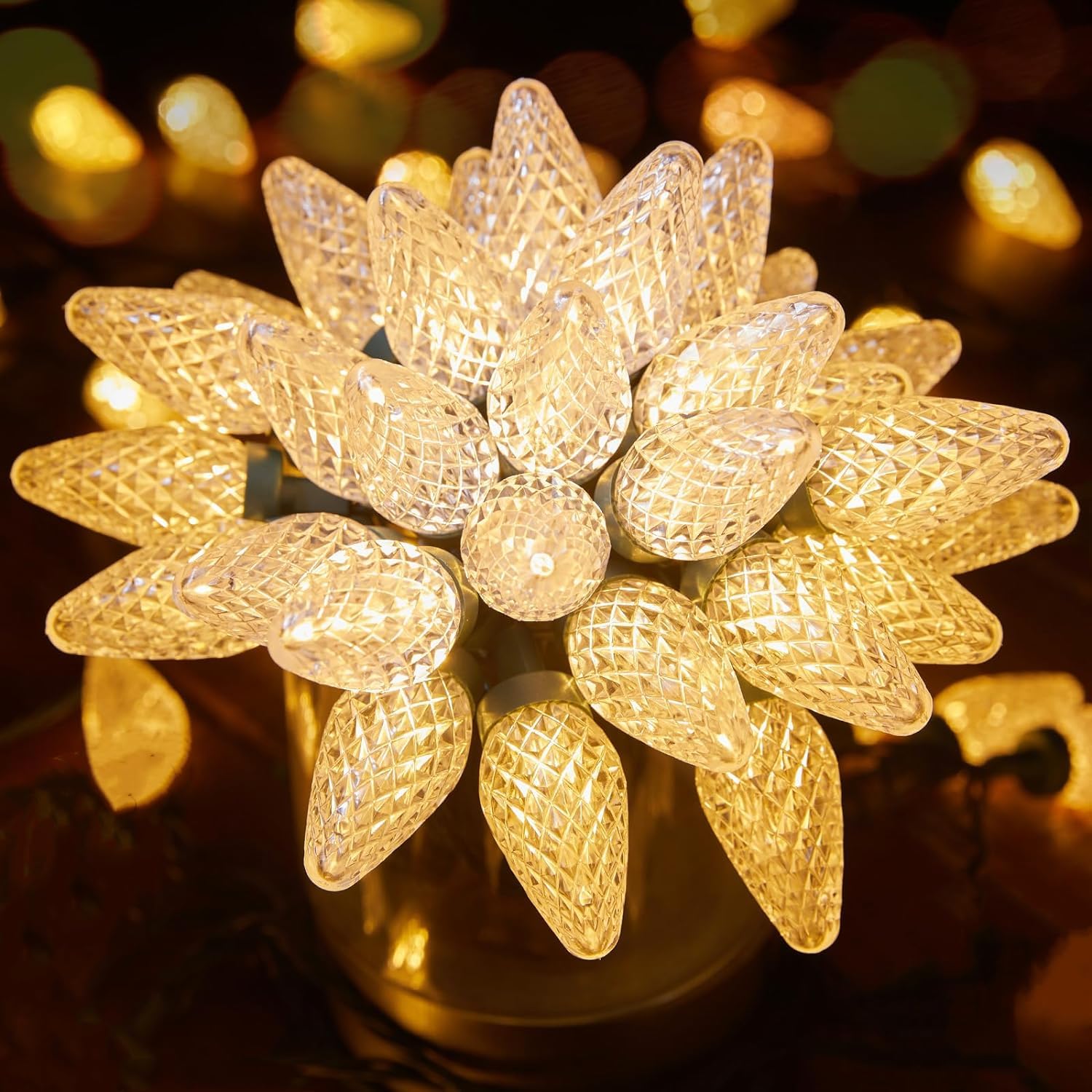 Luzes De Corda De Natal Brightown C9 Led 20m 100 Lights