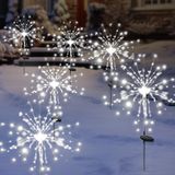 Luzes Solares De Fogo De Artifício Para Jardim Solarera Waterproof, Pacote Com 6