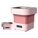 Máquina De Lavar Portátil Mkyoko Mini Lavadora Dobrável Rosa