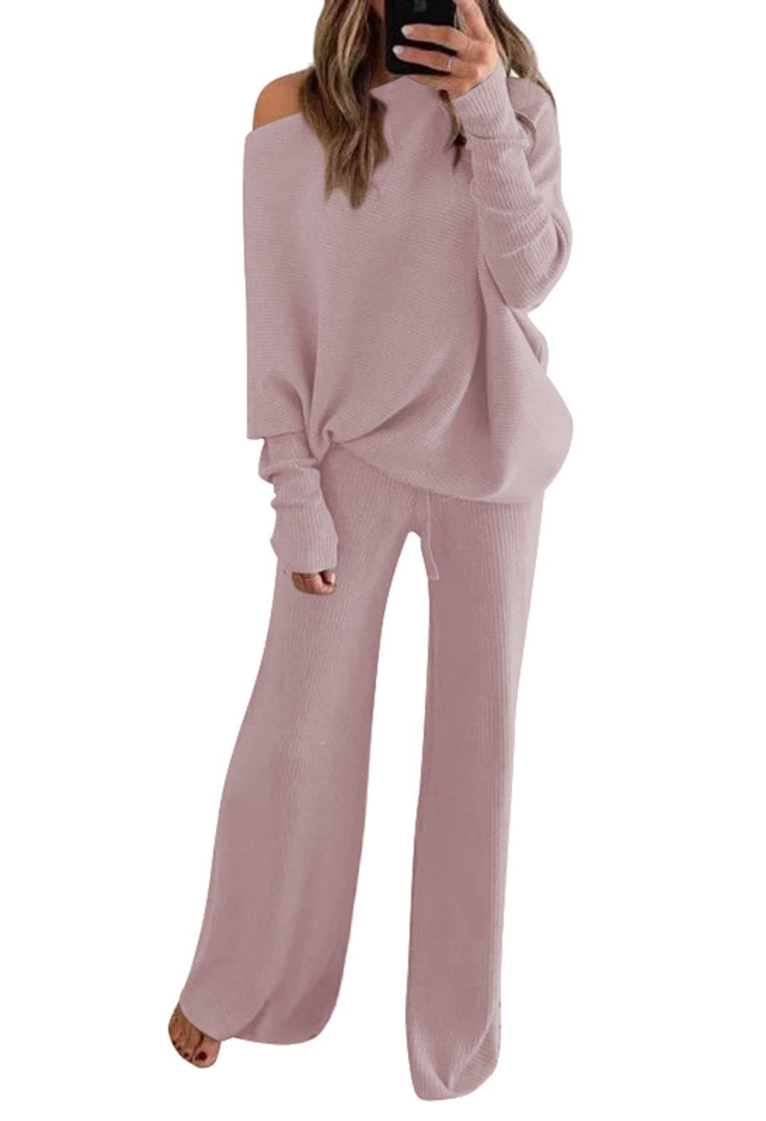 Conjunto De Roupas Aohite, Pulôver Feminino, Suéter E Calça