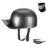 Capacete De Motocicleta Woljay Vintage Open Face Retro Baseball