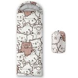 Saco De Dormir Cvhouse Kawaii Cat Camping 3 Season Waterproof