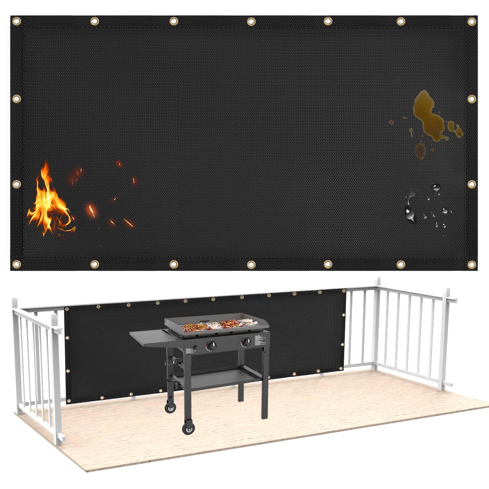 Escudo Térmico Amerbro À Prova De Fogo Para Parede Atrás De Churrasqueira De 3 X 6 Pés