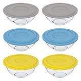 Tigela Marinex Plus 3l Grande Com Tampa - Cores Sortidas - Embalagem Com 6 Peças