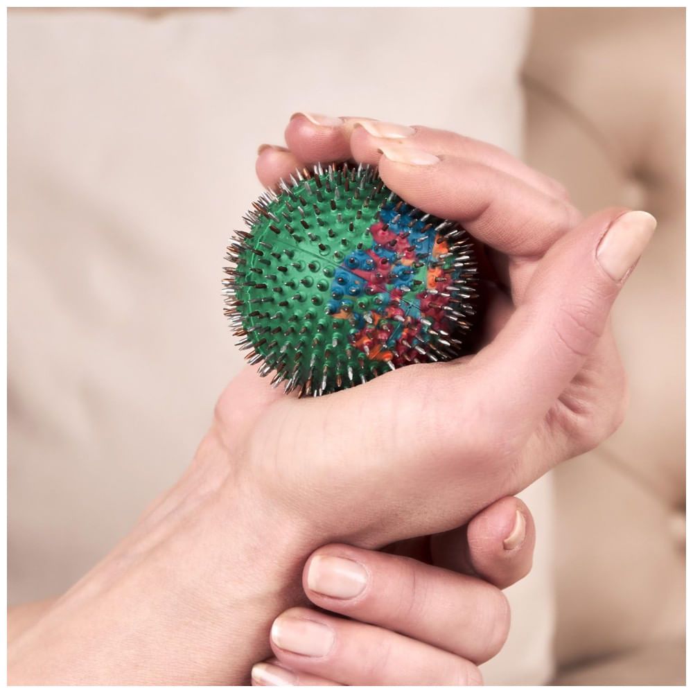 Encontraproduto.com.br - Bola de Massagem para Mãos, Pés de Acupuntura LYAPKO 656 Agulhas. Massageador Ativo de Acupressão Premium para Adultos e Crianças.