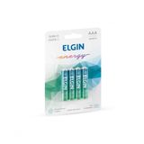 Kit Pilha Alcalina Aaa 4 Unidades Elgin