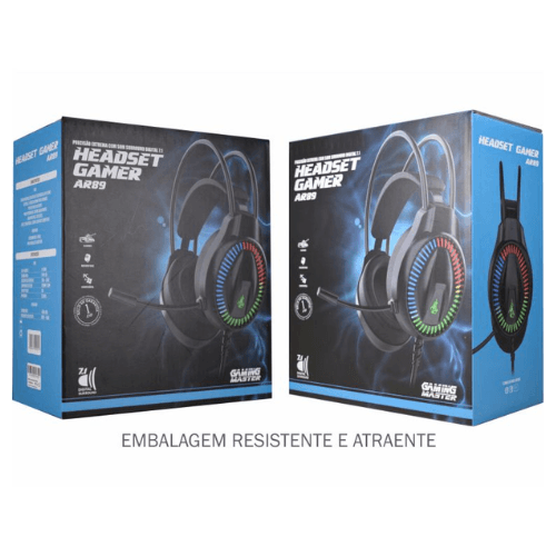 Fone de Ouvido Headset Gamer Rgb K-mex Ar89