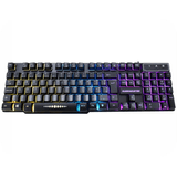 Teclado Gamer Semi Mecânico Led Usb Abnt2 Km-52 Rgb