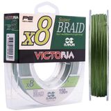 Linha Multifilamento Victoria 8x 60lb 0,45mm Verde 150m