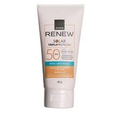 Protetor Solar Facial Avon Renew Cor Clara 1.0 Fps 50 40g