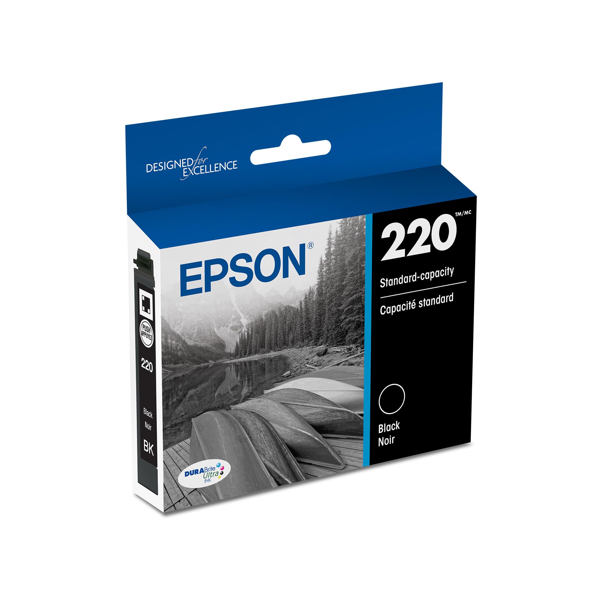Cartucho De Tinta Epson 220 Durabrite Ultra Black T220120-s