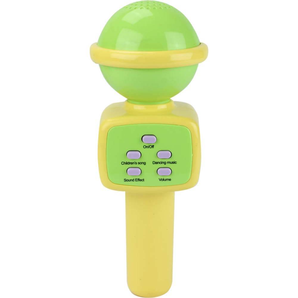 Mini Microfone Karaoke Infantil Com Som E Luz Bbr