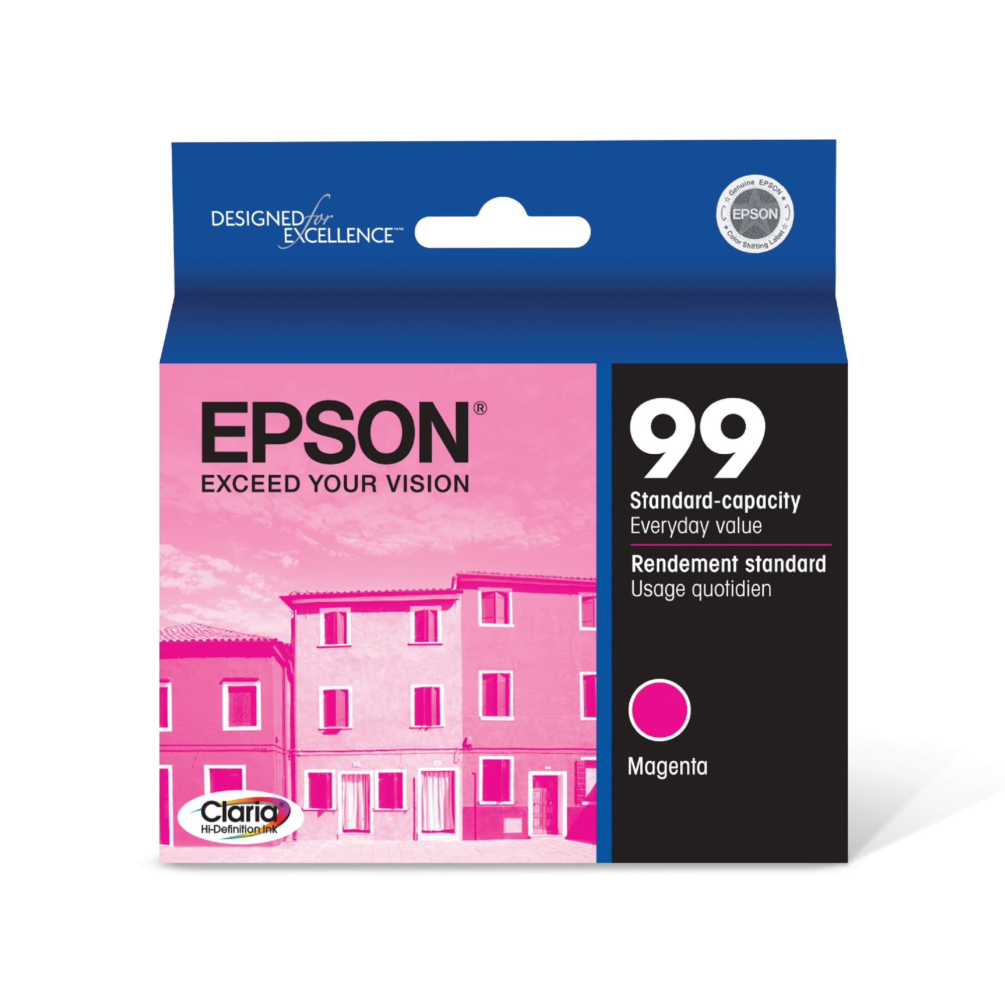 Cartucho De Tinta Epson 99 Claria Magenta De Alta Definição T099320-s
