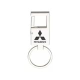Chaveiro Metal Espelhado Mosquetão Para Mitsubishi - E