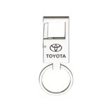Chaveiro Para Toyota Corolla Metal Espelhado Mosquetão - E