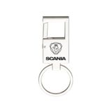 Chaveiro Metal Espelhado Mosquetão Para Scania - E