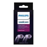 Power Flosser Tips Philips Sonicare Quad Stream F3, Pacote Com 2 Unidades Brancas