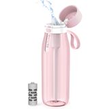 Garrafa De Água Philips Gozero Everyday Filter 1l Rosa