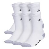 Meias Adidas Athletic Cushioned Crew Para Crianças (6 Pares)
