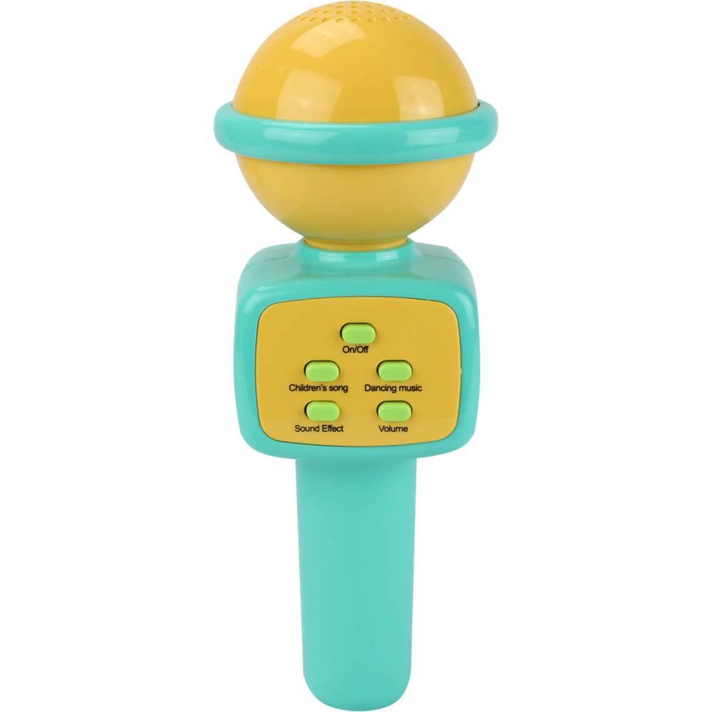 Mini Microfone Karaoke Infantil Com Som E Luz Bbr