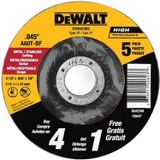 Roda De Corte Dewalt Dw8424b5 De 4,5 Cm Para Metal (pacote Com 5)